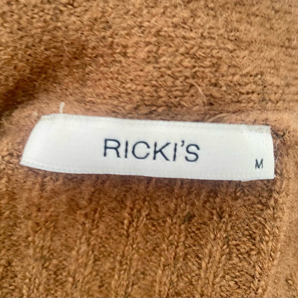 Ricki's Cozy Tan Cardigan Sweater - Picture 3 of 3